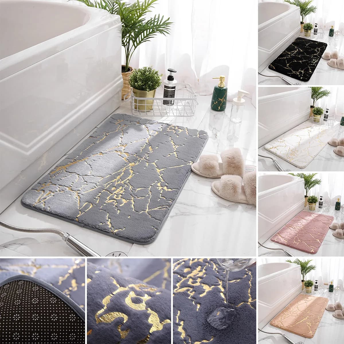 طقم دعسة حمام قطعتين SILVERY BAMBOO