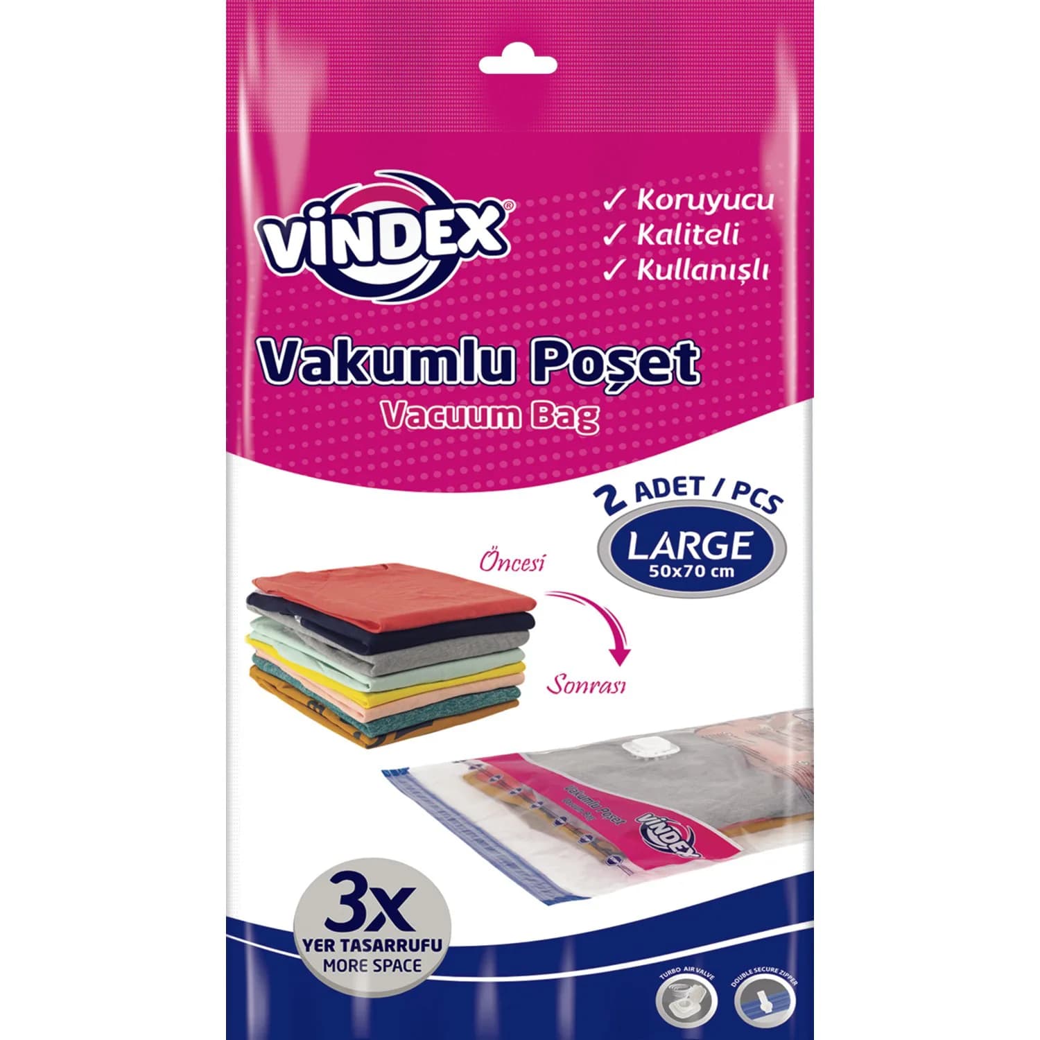 VACUUM BAG 50*70 PCS 2 L 3